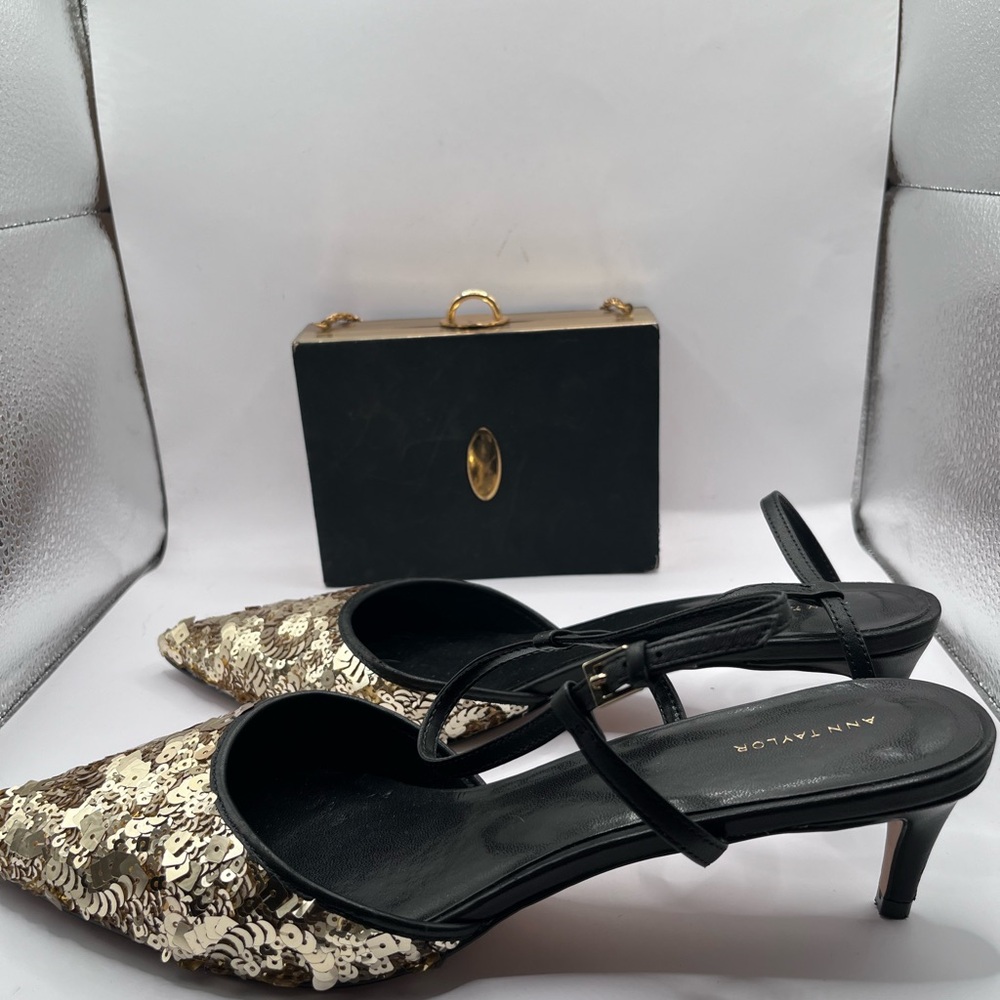 Sparkle Pumps Kitten Heels by Ann Taylor